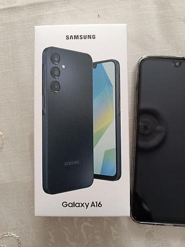 ТВ и видео: Samsung Galaxy A16, 128 ГБ, цвет - Черный, Гарантия — 5