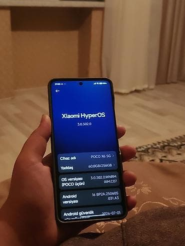 rog ally x: Poco X6, 256 GB, rəng - Mavi, Zəmanət, Barmaq izi, Simsiz şarj — 4