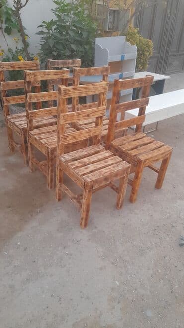 деревянные кресла качалки: Yeni, Sadə stul, Taxta — 1