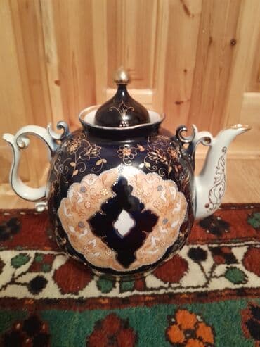 caydan caynik: Rəng - Göy, Çaydan, Farfor — 2