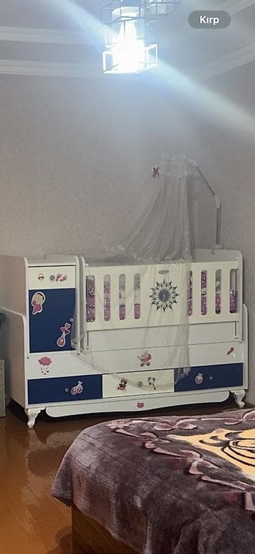 carpayı 2 ci əl: Oğlan və qız üçün, Dördbucaq, Beşik, Matras ilə — 2