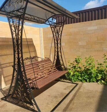 col qapi: Новый, Скамья-качели, С зонтиком, Дерево — 23