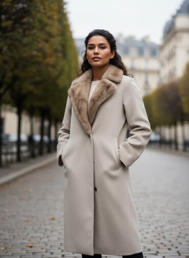 Palto, XL, rəng - Bej