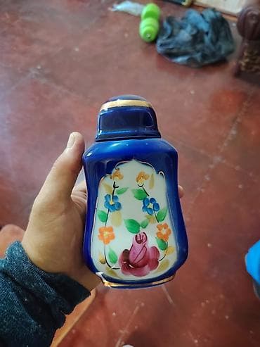 Porselen dekorativ qab – qapaqlı - Material: keyfiyyətli porselen - — 1