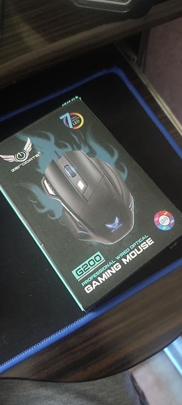 Zerodate G200 peşəkar simli optik gaming mouse - 7 rəngli LED