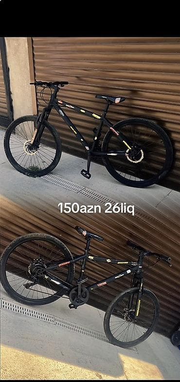 animer velosiped: 26-lıq dağ velosipedi – 150 AZN - Təkər ölçüsü: 26" - Çərçivə: mat — 1