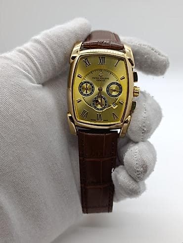 toqqa: Patek Philippe Geneve kişi saatı – klassik tonno (yastıq formalı) — 10