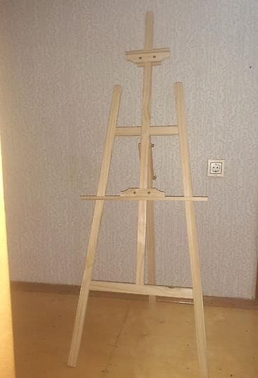 qapi taxta: Taxta rəssam molberti - Material: təbii ağac (zımparalanmış, lak/boz — 1