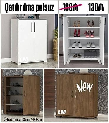 lovhe olculeri: Yeni ayaqqabı dolabı Yeni və sifarişlə💫 Qiymət : 130₼ Ölçü — 1