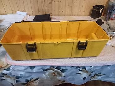 instrument qabı: Böyük ölçülü alət çantası - Material: möhkəm plastik (sarı korpus — 1