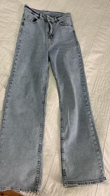 sederek xonca instagram: Ramrod “Julia 90’s” qadın cins şalvarı - Rəng: mavi, qar yuma effekti — 2