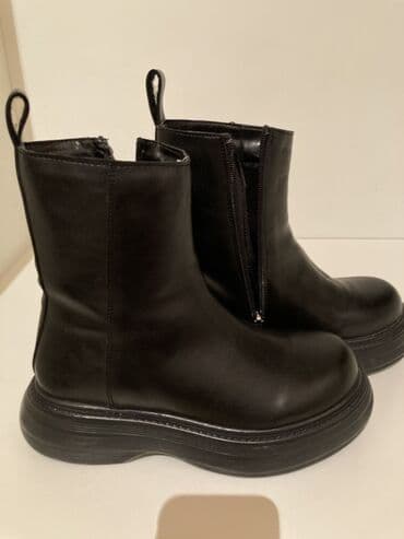 Toy paltarları və aksesuarları: Qara dəri çəkmələr - Rəng: qara - Üst material: hamar dərili - — 5