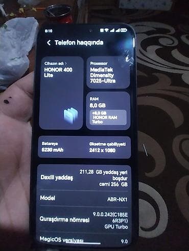 honor 20 lite: Honor 400 Lite, 256 GB, rəng - Qara, İki sim kartlı — 5