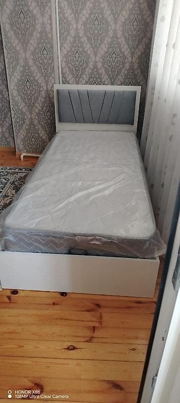 kamp stul: Təknəfərlik çarpayı, Bazalı, Matras ilə, Siyirməsiz — 2