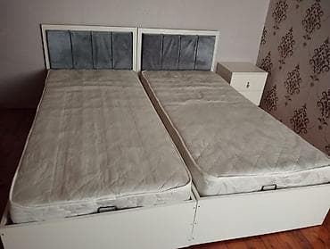 Təknəfərlik çarpayı, Bazalı, Matras ilə, Siyirməli