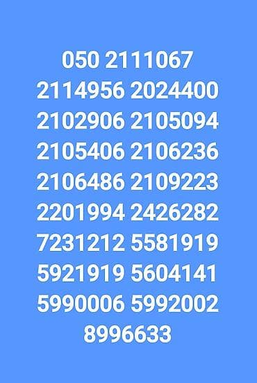 yeni zeng mahnıları: Nömrə: ( 050 ) ( 2106236 ), Yeni — 1