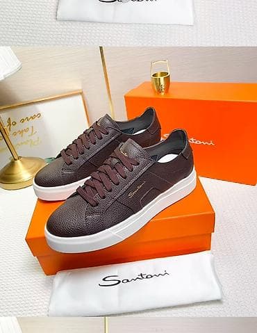 sport ayaqqabilar: Lüks kişi krossovkaları – müxtəlif modellər 1) Qara dəri krossovka - — 10