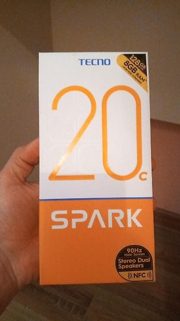 iphone 12 sekilleri: Tecno Spark 20C, 128 GB, rəng - Gümüşü, İki sim kartlı — 2