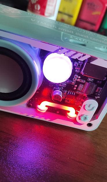 Musiqi mərkəzləri: Mini Bluetooth dinamik – V1 Mech “small steel cannon” - Kompakt — 4