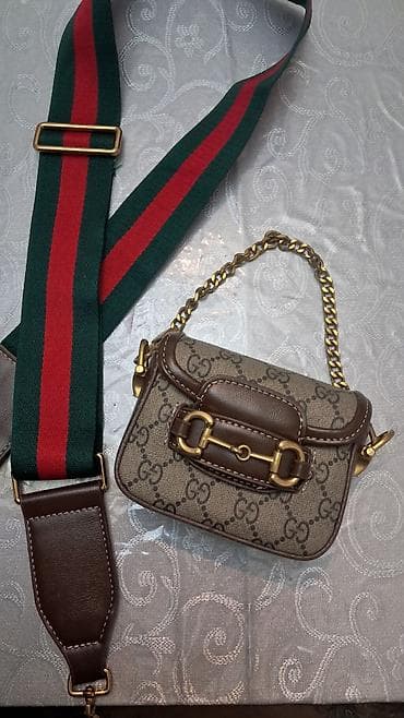 dəri çanta: Çiyin çantası, Gucci, İşlənmiş — 3