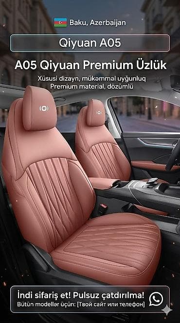 salon oturacaqlari: Qiyuan A05 üçün Premium Oturacaq Üzlüyü - Model: Qiyuan A05 - Xüsusi — 1