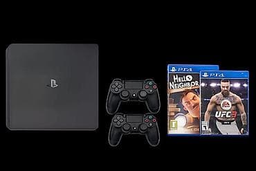 playstation 4 ikinci el: Ps4 slim online ve ofline 430azn. 500g Orjinal pultlar Icinde 8 oyun — 1
