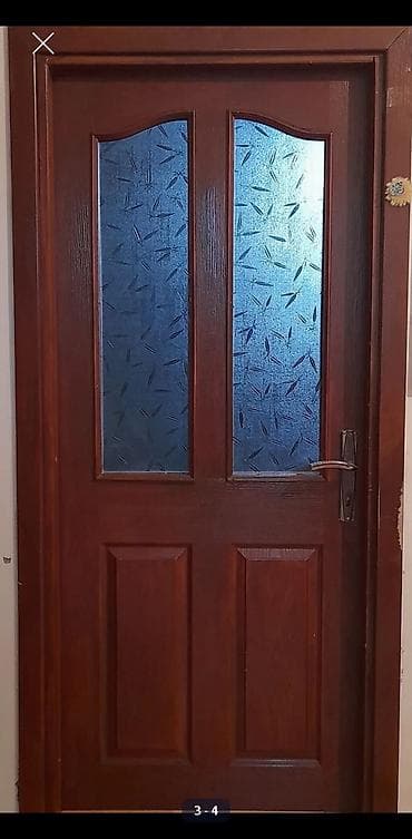 taxda qapi: Taxta daxili qapı – şüşəli model - Material: keyfiyyətli ağac (taxta — 2