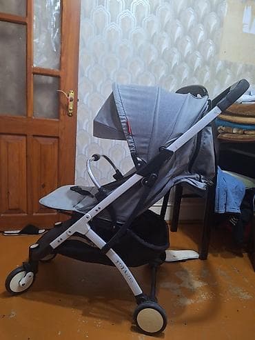 mini araba: Uşaq arabası – Model: A9 - Rəng: Boz - Yüngül və kompakt — 1