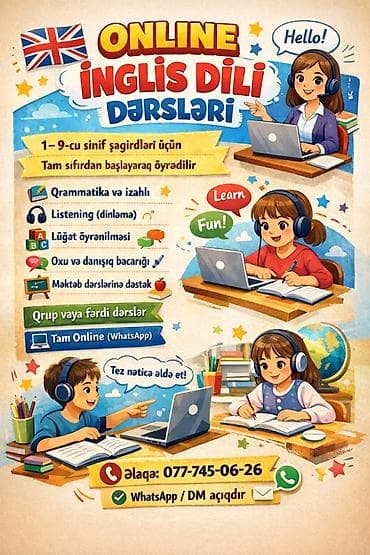 Xarici dil kursları: Xarici dil kursu, İngilis dili, Uşaqlar üçün — 1