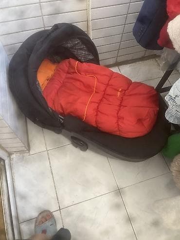 araba: Uşaq arabası + daşıma beşiyi və isti ayaqüstü örtük (footmuff) dəsti — 3