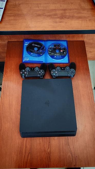 ps diskleri: Ps 4 slim 2 orjinal pult 2 disk Sistem 13.04 Zavod blomlu Yaddaş -1 tb — 1