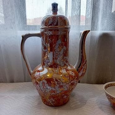 Çay dəsti, rəng - Qızılı, Farfor — 5