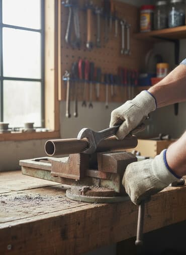 Metall üçün dəzgah mengeni - Material: tökmə dəmir/gücləndirilmiş