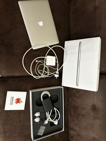 apple notebook qiymetleri: Apple MacBook Pro (gümüş rəng) Komplekt: - MacBook Pro noutbuku - — 2