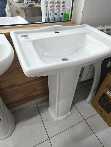 Sanitar keramik lavabosu – piyada (pedestal) dayaqla - Material