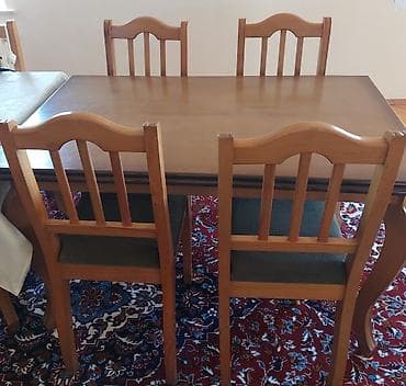 yan masa: Yüksək keyfiyyətli, təmiz palıd ağacından hazırlanmış əl işi masa və — 2