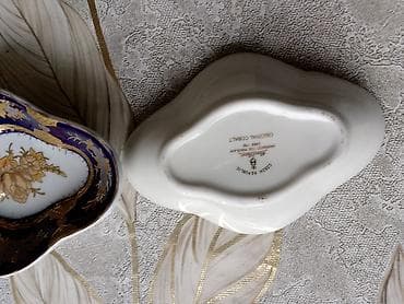 siqaret tutunu: İki bölməli porselen qəlyanaltı qabı dəsti - Material: keyfiyyətli — 6