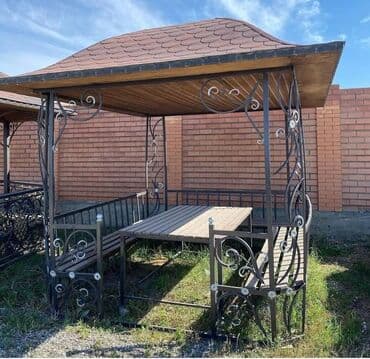 Sifarişlə bağ yelləncəkləri: Metal EN MMC olaraq istədiyiniz forma və ölçüde demir işlerinin — 7