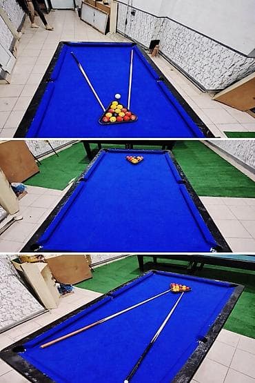 Bilyard satilir, 2.50 sm uzunluq 1.40 sm en Uzerinde bir eded Ki