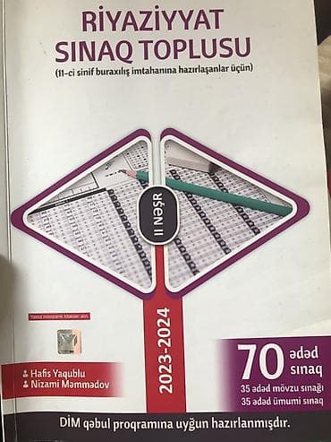 Riyaziyyat Testlər 11-ci sinif, 2-ci hissə, 2024 il