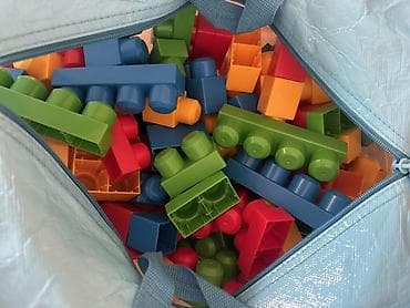 poni oyuncaq: Mega Bloks First Builders – böyük ölçülü konstruksiya kubları dəsti - — 2