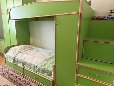 genc otagi mebelleri: Oğlan və qız üçün, 2 təknəfərlik çarpayı — 4