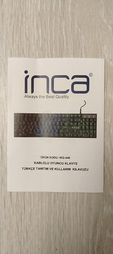 reqemsal kamera: Oyun klaviaturası və siçan dəsti - Klaviatura: Inca IKG-446 Gaming — 5
