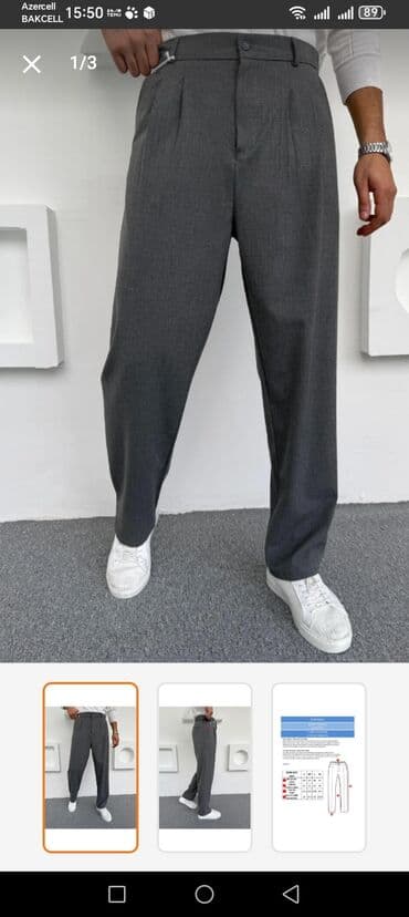 Klassik Şalvar, XS, rəng - Qara — 1