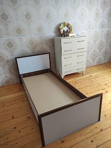 Təknəfərlik çarpayı, Bazasız, Matras ilə, Siyirməsiz — 2