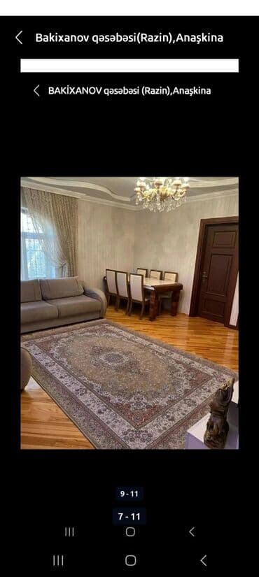 211 nomreli mekteb: Bakıxanov qəs. 6 otaqlı, 190 kv. m, Orta təmir — 8