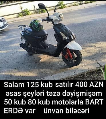 Motonəqliyyat: Salam satılır həmdə barter olunur 125 kub du tam isləkdi yağ yeməyi — 2