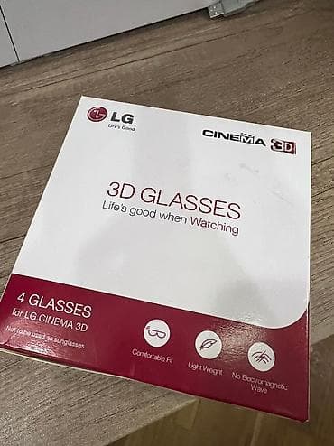 3d gozluk: Sinema eynəkləri. Təzə qutuda. İçində 4 ədəd, silməyə xüsusi salfeti — 1