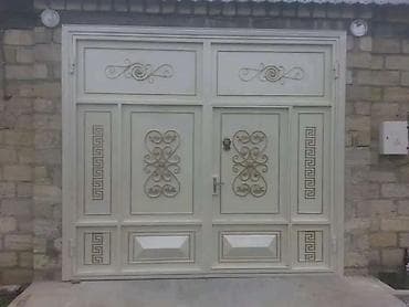 taxta dekor: Dəmir Həyət darvazası, Yana açılan, Mexaniki, Qapı ilə, Kredit yoxdur — 6