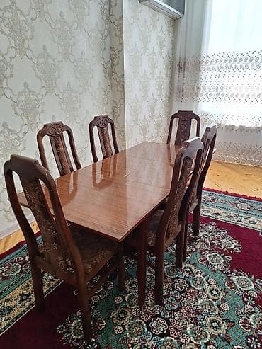 Qonaq otağı üçün, İşlənmiş, Açılan, 6 stul lalafo.az -da Qonaq otağı üçün, İşlənmiş, Açılan, 6 stul